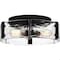 Quoizel Angora 3-Light Matte Black Flush Mount QFL5636MBK - alternate 1